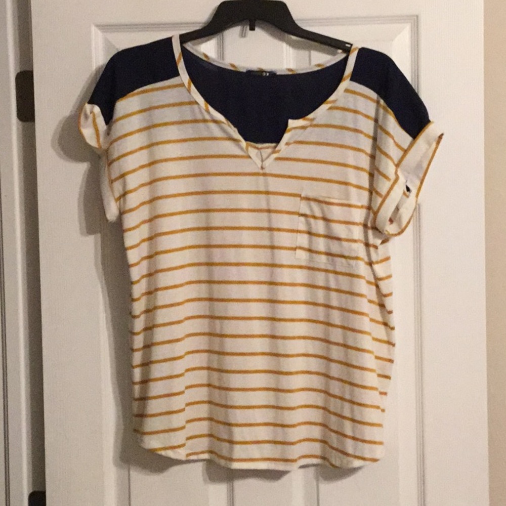 Papermoon Navy/Mustard/White Top